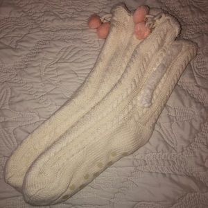 White Slipper Socks